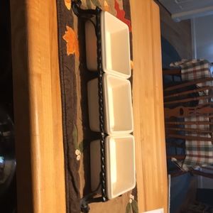 Three piece serving tray perfect for the holidays